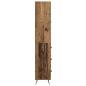 Preview: Highboard Wandmontiert Altholz 69,5 x 34 x 180 cm Holzwerkstoff