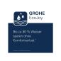 Preview: GROHE Vitalio Smartactive 130 Cube Handbrause, wassersparend, EcoJoy, chrom/weiß (26595000)