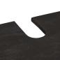 Preview: Badezimmerschrank-Set mit Tür 3 pcs Schwarz Massivholz Mango