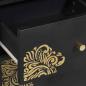 Preview: Badezimmerschrank-Set mit Tür 3 pcs Schwarz Massivholz Mango