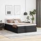 Preview: ARDEBO.de - Aufbewahrungsbett mit Matratze Schwarz 140 x 200 cm Kunstleder