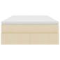 Preview: Aufbewahrungsbett mit Matratze Creme 120 x 200 cm Polyester