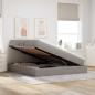 Preview: Aufbewahrungsbett mit Matratze Taupe 160 x 200 cm Polyester