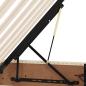 Preview: Aufbewahrungsbett mit Matratze Creme 160 x 200 cm Holzwerkstoff
