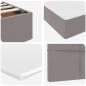 Preview: Aufbewahrungsbett mit Matratze Taupe 180 x 200 cm Holzwerkstoff
