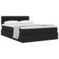 Preview: Aufbewahrungsbett mit Matratze Schwarz 140 x 200 cm