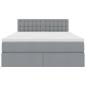 Preview: Aufbewahrungsbett mit Matratze Hellgrau 140 x 200 cm