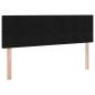 Preview: Aufbewahrungsbett mit Matratze Schwarz 140 x 200 cm Samt