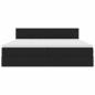 Preview: Aufbewahrungsbett mit Matratze Schwarz 200 x 200 cm Samt