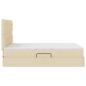 Preview: Aufbewahrungsbett mit Matratze Creme 140 x 200 cm Kunstleder