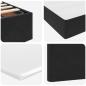 Preview: Bett mit Stauraum und LED Schwarz 140 x 200 cm Samt