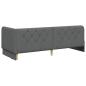 Preview: Eckbettgestell Dunkelgrau 80 x 200 cm Stoff