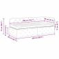 Preview: Eckbettgestell Dunkelgrau 80 x 200 cm Stoff