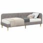 Preview: Eckbettgestell mit Matratze Taupe 80 x 200 cm Stoff
