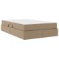 Preview: Aufbewahrungsbett mit Matratze Cappuccino 120 x 200 cm