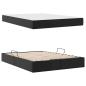Preview: Aufbewahrungsbett mit Matratze Schwarz 140 x 200 cm Kunstleder