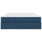 Preview: Aufbewahrungsbett mit Matratze Blau 140 x 200 cm Polyester