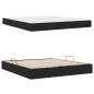 Preview: Aufbewahrungsbett mit Matratze Schwarz 160 x 200 cm Polyester