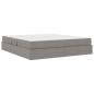 Preview: Aufbewahrungsbett mit Matratze Taupe 180 x 200 cm Polyester