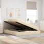 Preview: Aufbewahrungsbett mit Matratze Creme 180 x 200 cm Polyester