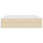 Preview: Aufbewahrungsbett mit Matratze Creme 180 x 200 cm Polyester