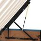 Preview: Aufbewahrungsbett mit Matratze Dunkelblau 140 x 200 cm Samt