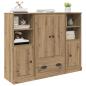 Preview: Highboard mit Schubladen 3 pcs Artisan-Eiche Holzwerkstoff