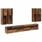 Preview: TV-Wandregal-Set Wandmontiert 7 pcs Altholz Holzwerkstoff