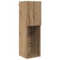 Preview: TV-Wandregal-Set Wandmontiert 7 pcs Artisan-Eiche Holzwerkstoff