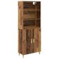 Preview: Highboard Altholz 69,5 x 32,5 x 180 cm Holzwerkstoff