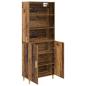 Preview: Highboard Altholz 69,5 x 32,5 x 180 cm Holzwerkstoff