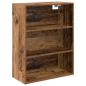 Preview: Highboard Altholz 69,5 x 32,5 x 180 cm Holzwerkstoff
