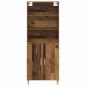 Preview: Highboard Altholz 69,5 x 32,5 x 180 cm Holzwerkstoff