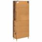 Preview: Highboard Altholz 69,5 x 32,5 x 180 cm Holzwerkstoff