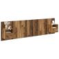 Preview: Kopfteil mit Schrank mit Schubladen 3 pcs Altholz Holzwerkstoff