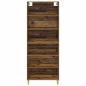 Preview: Highboard Altholz 69,5 x 32,5 x 180 cm Holzwerkstoff