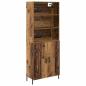 Preview: Highboard Altholz 69,5 x 32,5 x 180 cm Holzwerkstoff