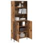Preview: Highboard Altholz 69,5 x 32,5 x 180 cm Holzwerkstoff