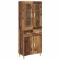 Preview: Highboard Altholz 69,5 x 34 x 180 cm Holzwerkstoff