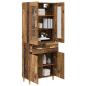 Preview: Highboard Altholz 69,5 x 34 x 180 cm Holzwerkstoff