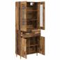 Preview: Highboard Altholz 69,5 x 34 x 180 cm Holzwerkstoff