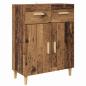 Preview: Highboard Altholz 69,5 x 34 x 180 cm Holzwerkstoff