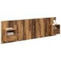 Preview: Kopfteil mit Schrank mit Schubladen 3 pcs Altholz Holzwerkstoff