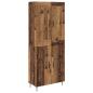 Preview: Highboard Altholz 69,5 x 34 x 180 cm Holzwerkstoff