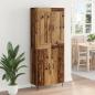 Preview: Highboard Altholz 69,5 x 34 x 180 cm Holzwerkstoff