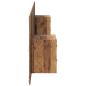 Preview: Kopfteil mit Schrank 3 Stk. Altholz Holzwerkstoff