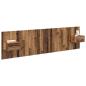 Preview: Kopfteil mit Schrank mit Schubladen 3 pcs Altholz Holzwerkstoff