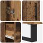 Preview: Highboard mit Schubladen 2 pcs Altholz Engineered Wood und Glas