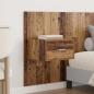 Preview: Kopfteil mit Schrank mit Schubladen 3 pcs Altholz Holzwerkstoff