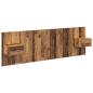 Preview: Kopfteil mit Schrank mit Schubladen 3 pcs Altholz Holzwerkstoff